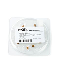 Restek Vespel Ferrules 1/16" X 0.8mm 10pk
