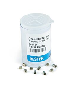 Restek Ferrules, Vu-Union Graphite, for M4 Fitting for TRACE, 8000, 8000 TOP & Focus SSL, 0.3 mm Ferrule ID for Use with 0.1 mm to 0.15 mm ID Columns