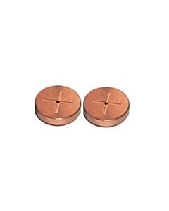 Restek Cross-Disk Inlet Seals, 0.8 mm, Gold-Plated, for Thermo TRACE 1300/1310, 1600/1610 GCs, 2-pk.