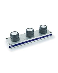 Restek SGT Baseplate, Three Position for Three-SGT Cartridge Filters, 1/8" Stainless-Steel Fittings