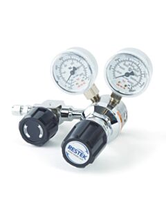 Restek Dual-Stage, Ultra-High Purity Regulator, Inert Gas, DIN 477 #6, Chrome-Plated Brass