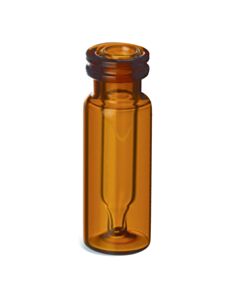 Restek Interlock Vials, 300 µL, 11 mm Crimp-Top/Snap-Top, Amber, 500-pk.