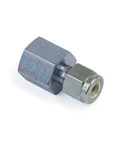 Restek Swagelok Fitting, 1/4" to 1/4" NPT Female Connector, Siltek/Sulfinert Treated, ea.