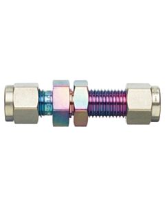 Restek Swagelok Fitting, 1/8" Bulkhead Union, Siltek/Sulfinert Treated, ea.