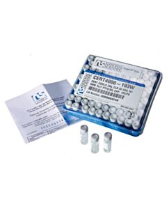 Restek Certified Autosampler Screw-Thread Vial Kit, Bonded PTFE/Silicone Slit Septa, Clear W/Marking Spot, W/Cap, Assembled 2.0 mL, 100-pk.