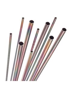 Restek Straight Seamless 316L Stainless-Steel Tubing, Sulfinert Treated, 0.180" ID x 1/4" OD, 0.035" Wall, 6 ft