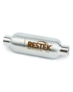 Restek High-Pressure Sample Cylinder, 75 cc, 1800 psig, 1/4" Female NPT Threads, 304L Stainless Steel, Uncoated
