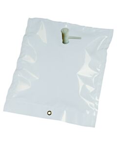 Restek ALTEF Gas Sampling Bags, 1 L, 7"x7" W/Polypropylene Combo Valve & Septum, 1 Eyelet, 10-pk.