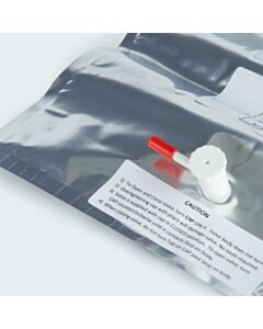 Restek Multi-Layer Foil Gas Sampling Bags, 25 L, 18"x24" W/Polypropylene Combo Valve & Septum, 1 Eyelet, 5-pk.