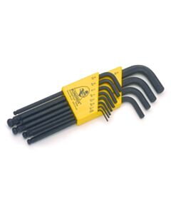 Restek Hex Key Set Std Inch 12 Piece Ball-Point W/Plastic Indexed