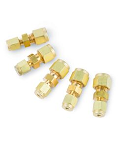 Restek Swagelok Fitting, 1/4" to 1/8" Reducing Union, Brass, 5-pk.
