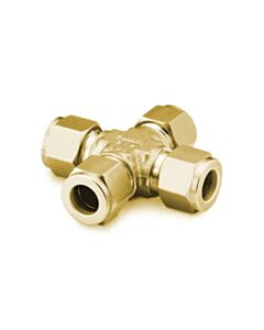 Restek Swagelok Fitting Brass 1/8" Cross 2-Pk