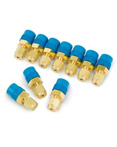 Restek Swagelok Fitting, 1/8" to 1/4" NPT Male Connector, Brass, 10-pk.