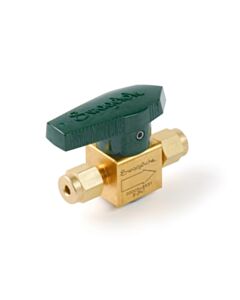 Restek Swagelok Plug Shutoff Gas Valve, 1/8" Plug, Brass, ea.