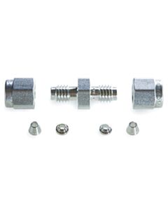 Restek Swagelok Fitting, 1/16" Union, Stainless Steel, ea.