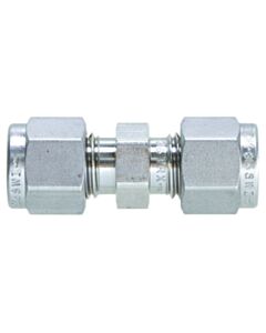Restek Swagelok Fitting, 1/4" Union, Stainless Steel, 2-pk.
