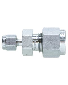 Restek Swagelok Fitting, 1/4" to 1/16" Reducing Union, Stainless Steel, 2-pk.