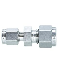 Restek Swagelok Fitting, 1/4" to 1/8" Reducing Union, Stainless Steel, 2-pk.