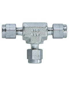 Restek Swagelok Fitting, 1/16" Tee, Stainless Steel, ea.