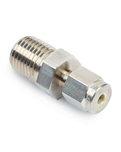 Restek Swagelok Fitting, 1/8" to 1/4" NPT Male Connector, Stainless Steel, 2-pk.