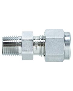 Restek Swagelok Fitting, 1/4" to 1/8" NPT Male Connector, Stainless Steel, 2-pk.