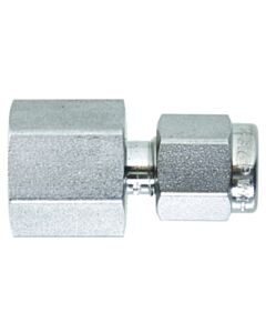 Restek Swagelok Fitting, 1/8" to 1/8" NPT Female Connector, Stainless Steel, 2-pk.