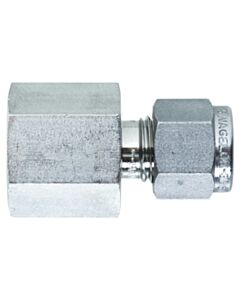 Restek Swagelok Fitting, 1/4" to 1/4" NPT Female Connector, Stainless Steel, 2-pk.