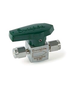 Restek Swagelok Plug Shutoff Gas Valve, 1/8" Plug, Stainless Steel, ea.