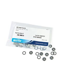Restek Replacement Inlet Seals, 0.8 mm, Stainless Steel, for Agilent GCs, 50-pk.