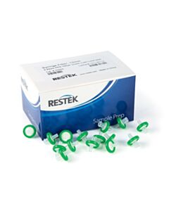 Restek 13 mm Syringe Filter, 0.22 µm, PES, Green, 100-pk.
