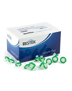 Restek 13 mm Syringe Filter, 0.45 µM, PES, Green, 100-pk.