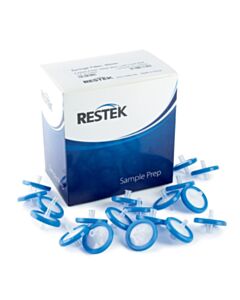 Restek 30 mm Syringe Filter, 0.22 µm, PVDF, Blue, 100-pk.