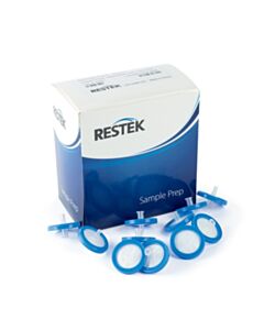 Restek 30 mm Syringe Filter, 0.45 µM, PVDF, Blue, 100-pk.