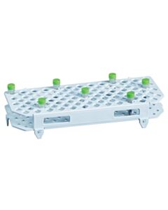 Restek Q-sep Tube Rack for 2 mL Centrifuge Tube, Holds 100, Polypropylene, White