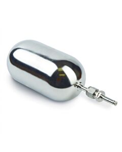 Restek Miniature Air Sampling Canister 400 cc Electropolished with Male RAVEqc Quick-Connect Fitting (cat.#27367)