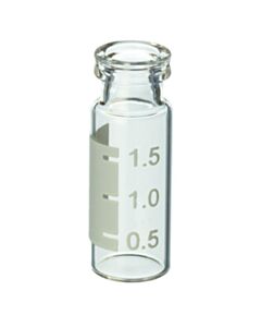 Restek Crimp-Top Vials with Grad Marking Spot, 2.0 mL, 11 mm, 12 x 32 mm, Clear, 100-pk.
