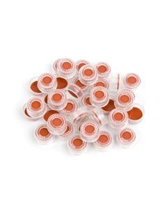 Restek Poly Crimp-Top/Snap-Top Caps and PTFE/Butyl Rubber Septa, Clear, 2.0 mL, 11 mm, 100-pk.