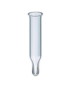 Restek Vial Inserts, Glass, Big Mouth W/Glass Flange (Step Design), 250 µL, 100-pk.