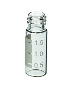 Restek Big Mouth Step Screw-Thread Vials with Grad Marking Spot, 2.0 mL, 12 x 32 mm, 10 mm/425 Thread (Vial Only), Clear, 100-pk.