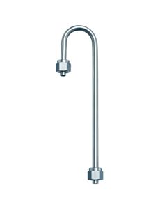 Restek 1/4" Sample Inlet W/Nut & Ferrule, 6" Length, Stainless Steel