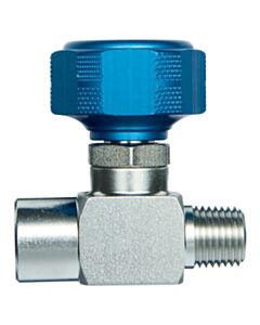 Restek 1/4" Male NPT x 1/4" Female NPT Sample Cylinder Valve, 3500 psig DOT Pressure Rating, Stainless Steel