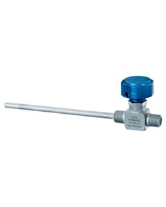 Restek 1/4" Male NPT x 1/4" Male NPT W/5.25" Dip Tube Sample Cylinder Valve, 3500 psig DOT Pressure Rating, Stainless Steel