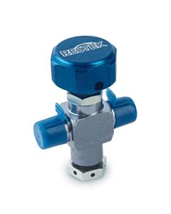 Restek 1/4" Male NPT x 1/4" Male NPT W/1800 psi Rupture Disk Sample Cylinder Valve, 3500 psig DOT Pressure Rating, Sulfinert Treated