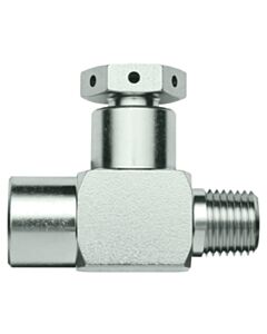 Restek 1/4" Male NPT x 1/4" Female NPT Rupture Disk Tee, 1800 psig DOT Pressure Rating, 303 Stainless Steel