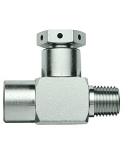 Restek 1/4" Male NPT x 1/4" Female NPT Rupture Disk Tee, 2850 psig DOT Pressure Rating, 303 Stainless Steel