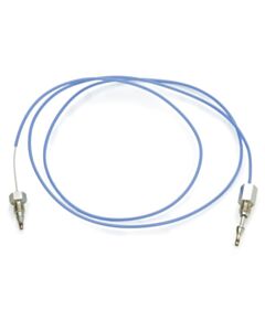 Restek Capillary Stainless-Steel Tubing w/Fittings, 700 mm x 0.25 mm ID (Blue, 1/16" SS Male Nut, F/B Ferrule Set, 1/16" Rheodyne Male Nut), for Agil