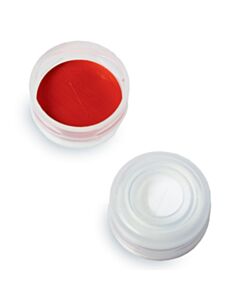 Restek Snap Top Vial Caps, PTFE/Silicone W/Slit, Clear, 2.0 mL, 11 mm, 1000-pk.