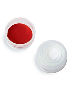 Restek Snap Top Vial Caps, PTFE/Silicone W/Starburst, Clear, 2.0 mL, 11 mm, 100-pk.