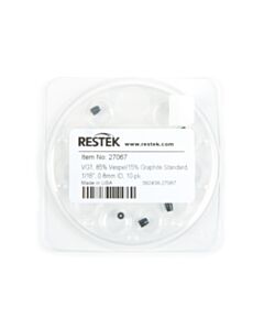 Restek Ferrules, Capillary, Vespel/Graphite, Standard for 1/16" Compression-Type Fittings, VG1, 85% Vespel/15% Graphite, 1/16" x 0.8 mm ID, 10-pk.