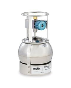 Restek SilcoCan Air Sampling Canister, 1 L, with 2-Port Siltek-Treated RAVE+ Valve
